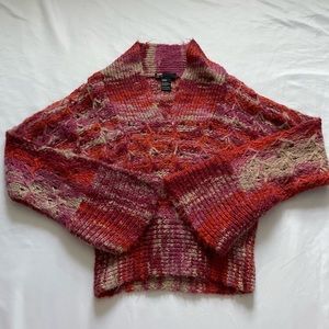 “Diesel” wool/mohair blend cropped sweater